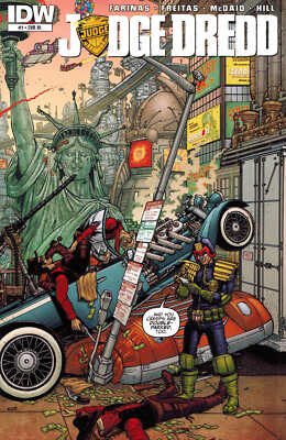 Judge Dredd Ongoing #1 1:10 Hanley Wraparound Variant IDW 2015