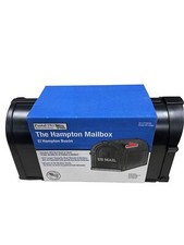 Postal Pro Post Mount Black Plastic Large Mailbox
