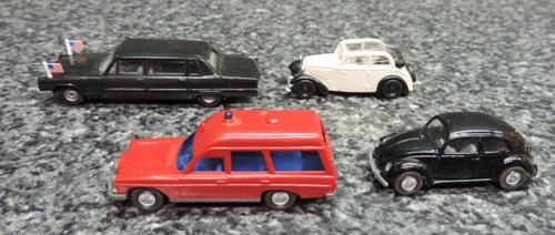 Wiking Plastic Car Lot 8x West Germany 1/87th HO Scale VW Jaguar Mercedes DKW F7 - Picture 14 of 17