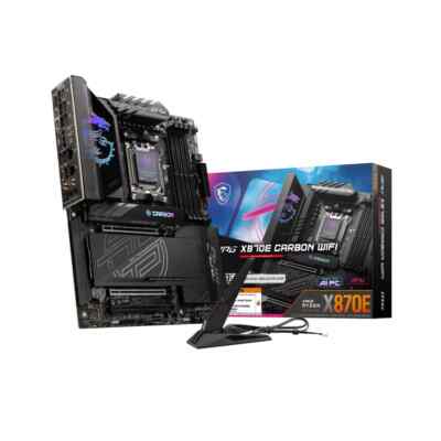 MSI MPG X870E CARBON WIFI AMD X870E DDR5 Memory PCIe 4.0 (x16) AM5 Motherboard-