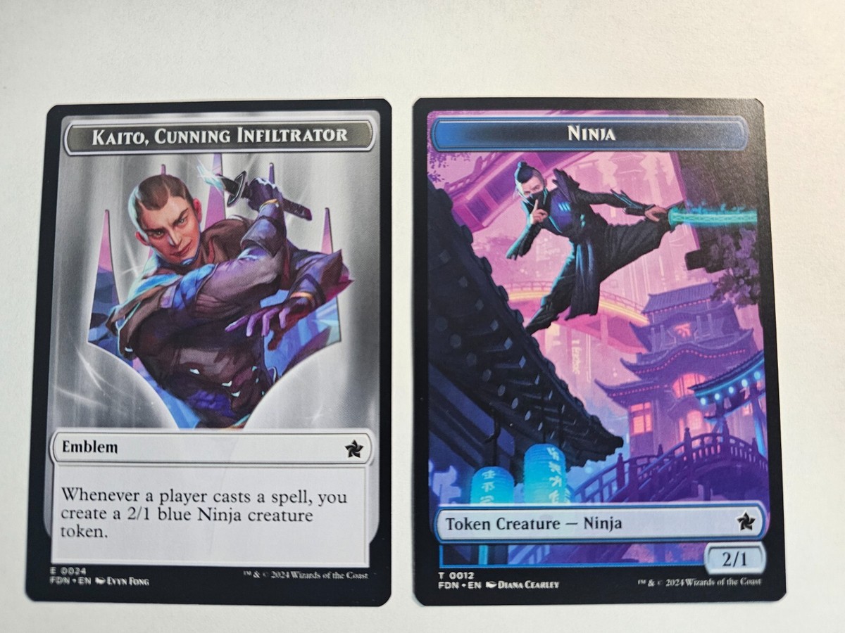 MTG - Kaito, Cunning Infiltrato / Ninja double sided token nonfoil