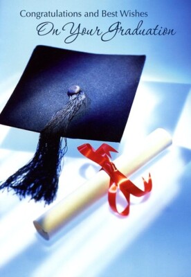 Congratulations And Best Wishes - Graduation Greeting Card - 24825