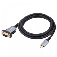 USB C to VGA 15Pin Audio Video Cable | Type C Male - VGA Male  1.8m
