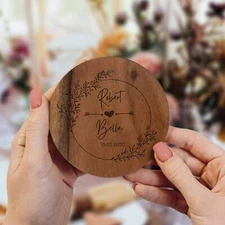 Personalised Acacia Wooden Coaster