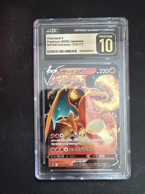 Charizard V - Crown Zenith (CRZ) Japanese Pristine 10 Card Slab | eBay