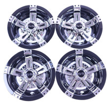 10 Inch Golf Cart Hub Caps Wheel Covers W/ Ch...