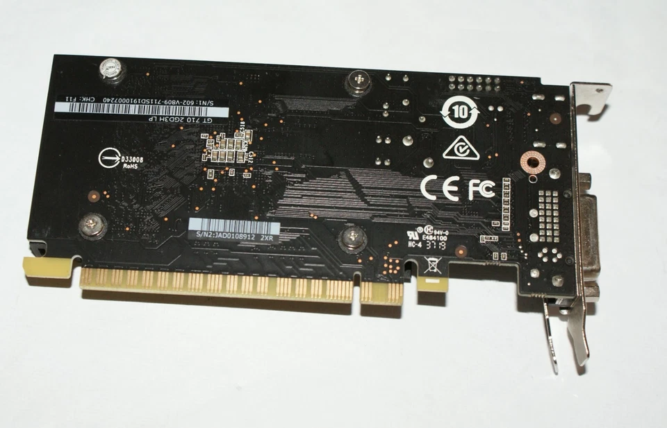 MSI Nvidia GT710 GT-710-2GD3H 2GB HDMI/DVI/VGA Low Profile Graphics Card - Image 2 of 3