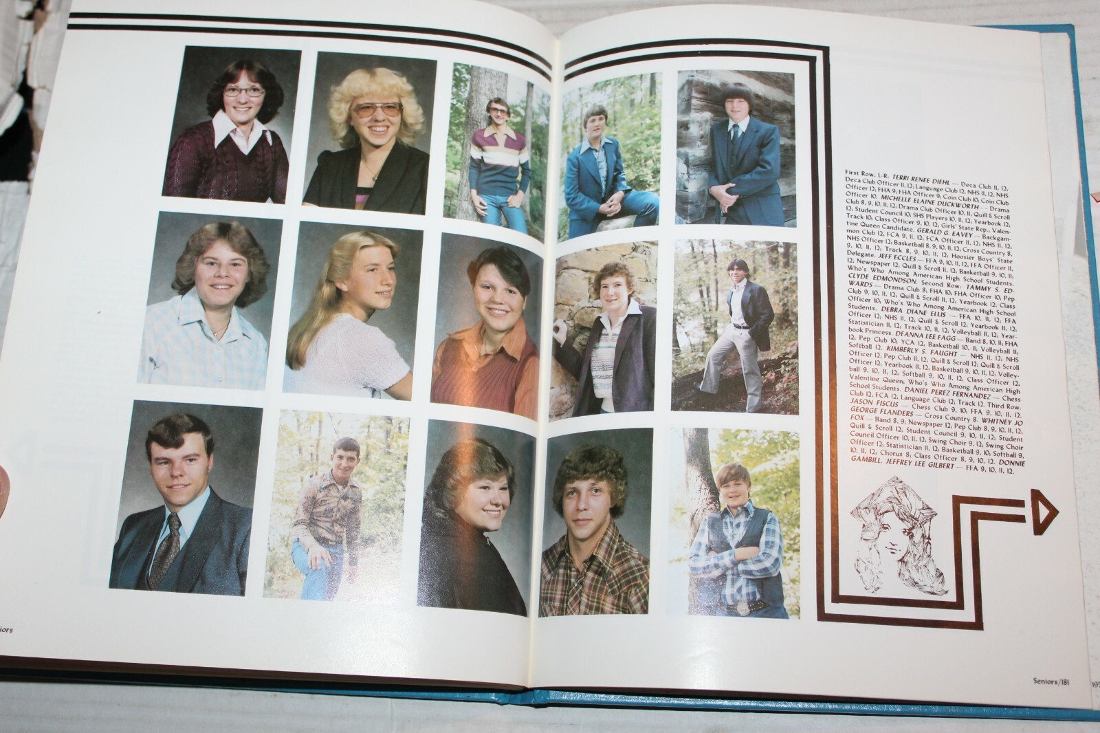 Shakamak High School Jasonville Indiana Laker Log Yearbook 1982 eBay