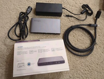 Kensington SD2480T Thunderbolt 3 and USB-C Dual 4K Hybrid Nano Dock Open Box