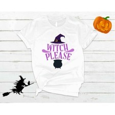 WITCH PLEASE Halloween T-Shirt-Women Kids Witch Shirt-Fall Autumn Hocus Pocus
