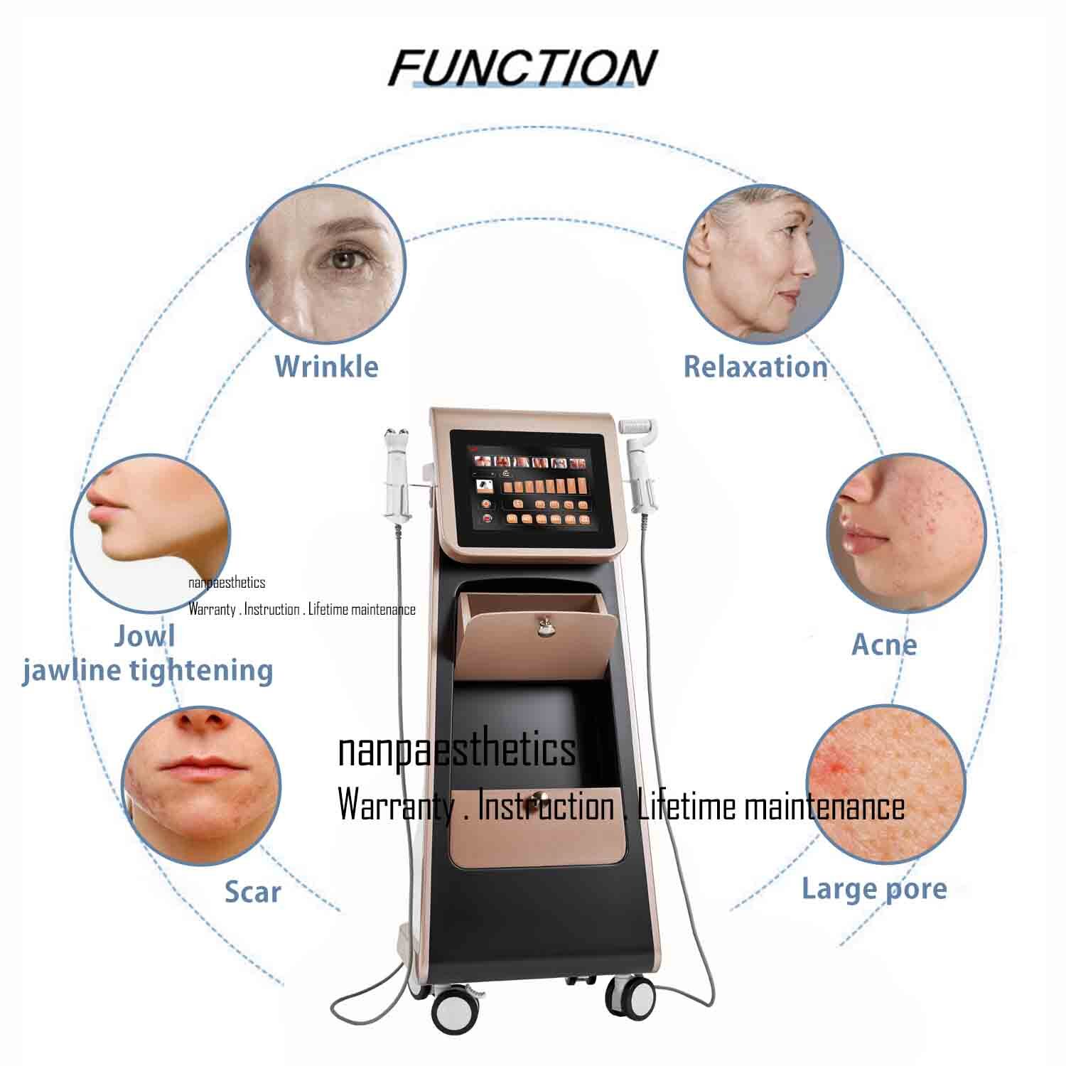 Professional 2in1 Microcurrent R-F Fibroblast Plasma Pen Facial Care Spa Machine