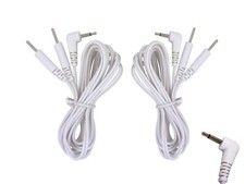 TENS ELECTRODE LEADS MALE PLUG 2.5mm WITH 2.0mm PIN TENS PAD CONNECTION one pair
