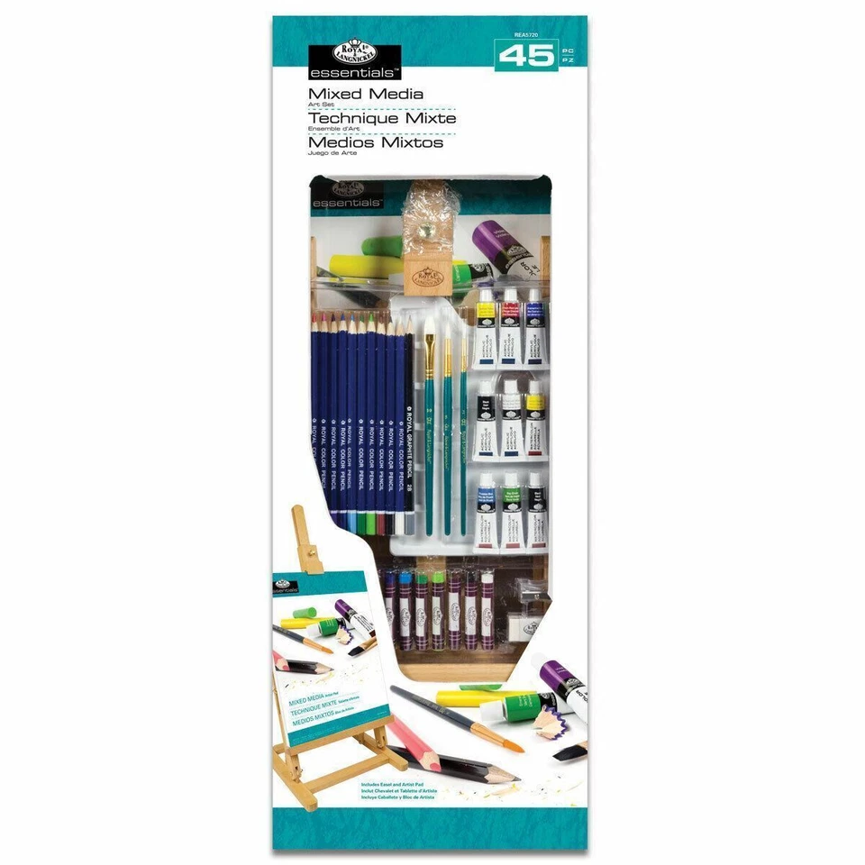 Essentials Artist Pack Conjunto de Pintura Acuarela Artistas Colores 45 piezas Niños-Adultos Foto 3 de 4