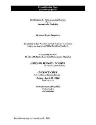 Best Practices for State Assessment Systems Part I: Summary of a Workshop - Nati