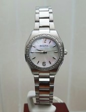 Image of New BULOVA Diamond Ladies watch 48 real Diamonds RRP £590!Genuine (A25