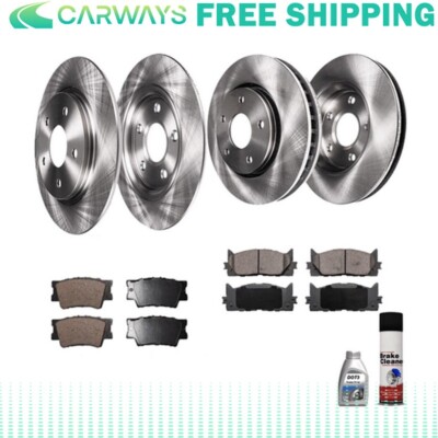 Brake Rotors with Brake Pad For Chevy Impala Limited Front and Rear Brake FL L16
