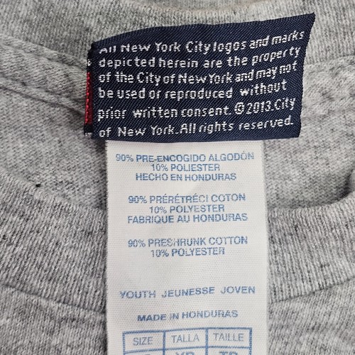 FDNY Youth Tee 9/11 Memorial Kids T-Shirt Gray XS Extra Small Graphic Honor T6a - Picture 7 of 8