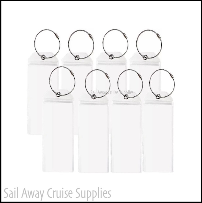 Cruise Ship LUGGAGE TAG HOLDERs. Suits Royal Caribbean, Cunard and Celebrity X eBay
