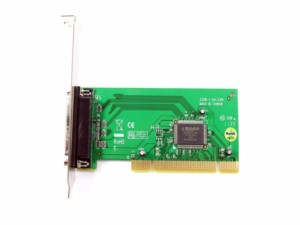 Moschip MCS9805CV PCI DB25 IEEE-1284 N0XJ4 DVDN2 Parallel Printer Adapter Card - Image 3 of 4