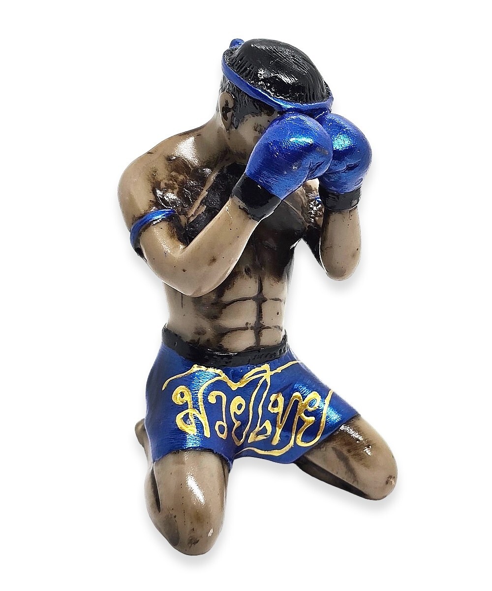 ムエタイ　インテリア フィギュア Vintage Resin Paint Statue Muay Thai Gift Boxing Figure Sculpture