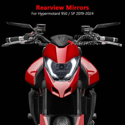 Ducati Hypermotard950 ミラー 右 新品 For DUCATI Hypermotard 950 SP Rearview Mirrors Rotating Adjustable