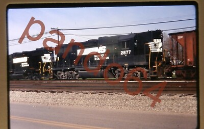 RR Train Slide #2877 NS Norfolk Southern EMD GP38 DIESEL LOCOMOTIVE ~ AT13