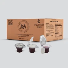 Traditional Communion Cups Set – 500 with 100% Concord Grape Juice & Wafer
