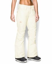 NEW Under Armour Women's STORM Queen Quean Ski Snowboard Pants Ivory SMALL 160 