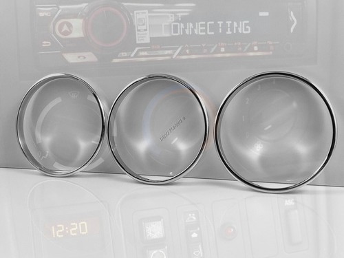 Fits: Bmw Z3 1995-2000 53 mm Aluminium Ringe für Lüftungsregler Heizungsregler - Picture 4 of 14