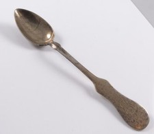 Spoon German Circa 1880 13 Solder Monogram Crown Heraldry