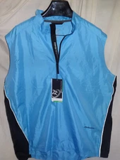 Zero Restriction Tour Series 1/4 Zip Pullover Golf Superlight Vest Blue XL NWT