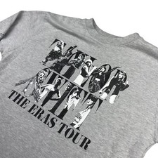Taylor Swift Eras Tour Concert 2023 Crewneck Pullover Sweatshirt Gray Medium