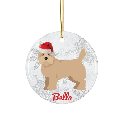 Cairn Terrier Ornament Gift Personalized Mom or Dad Christmas Tree Decoration 