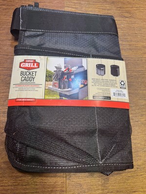 Expert Grill Bucket Caddy Deep Pockets For Grilling Accessories & Condiments
