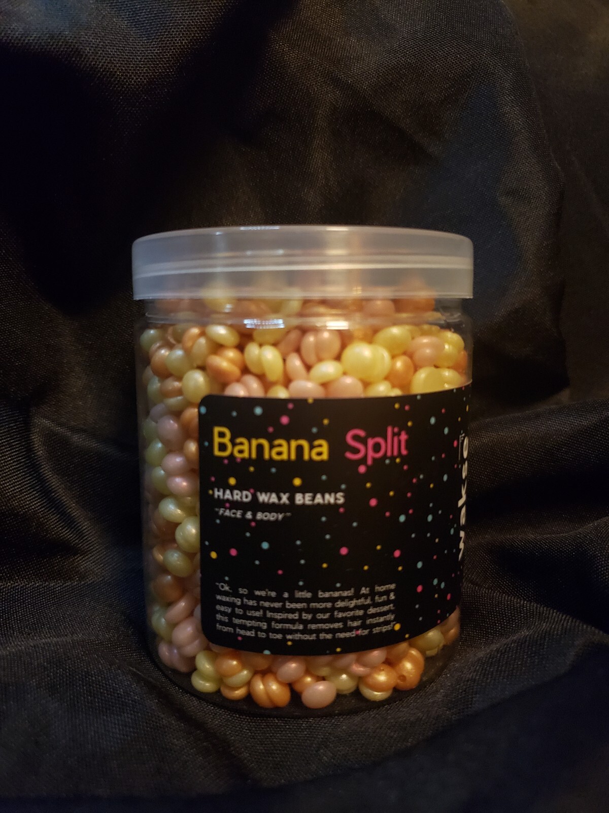 Wakse Banana Split Wax Beads. 4.8oz Jar.