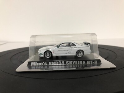 Mine's BNR34 SKYLINE GT-R 1999 ホワイト 1/64 Option collection 1/64 Mine's BNR34 SKYLINE GTR ('99) WHITE