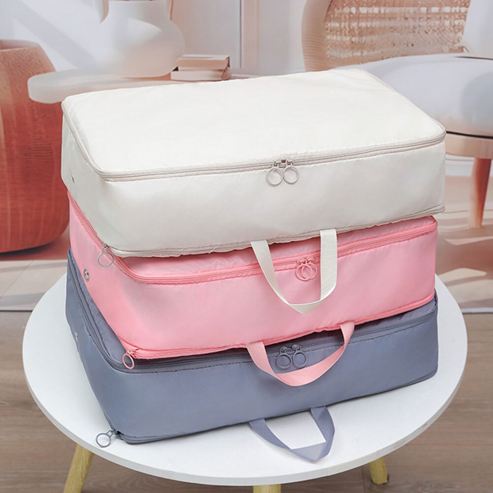 Comforter Storage Bags with Zipper Clothes Storage Bags Blanket Storage