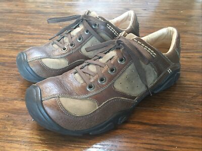 Keen Mens Brown Leather Low Top Shoes Outdoor Hiking Working KEEN Utility Lansing Low Steel Toe Work Shoe | Gemplers main image 2