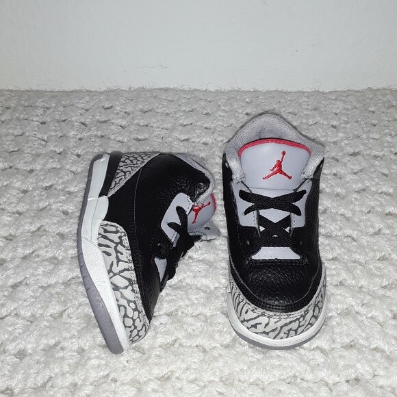 air jordan 3 black cement toddler