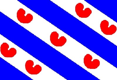 Fahne Flagge Niederländisch Friesland 90 x 150 cm