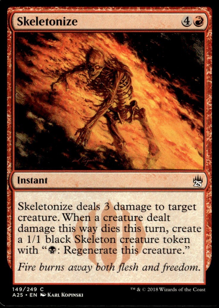 2018 Masters 25 Skeletonize Masters/Common #149