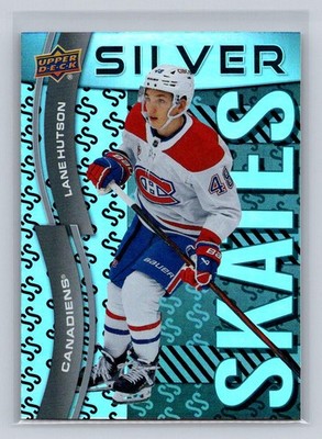 2024-25 Upper Deck ES #SS-33 Lane Hutson Silver Skates-Montreal Canadiens