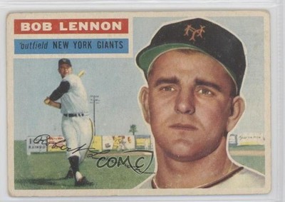 1956 Topps Bob Lennon (Gray Back) #104 2b4