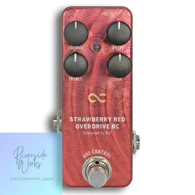 One Control Strawberry Red Overdrive RC Effektpedal für Gitarre