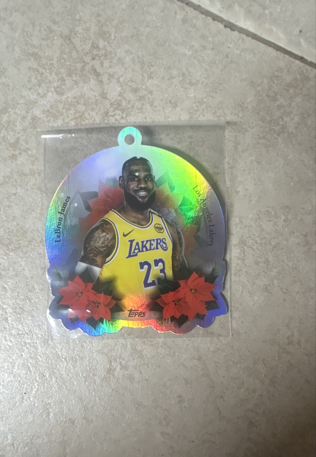 2025 Topps Holiday Die-Cut Ornament DCO-LBJ LeBron James Los Angeles Lakers.