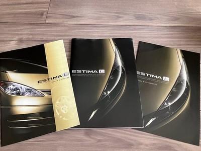 Toyota Estima L X-Limited 3-Volume Brochure Set Car Catalog