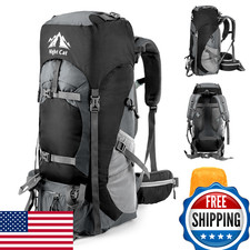 Night Cat 70L Hiking Backpack Camping Pack Men Women Lightweight
