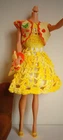 VTG Barbie "SEW FREE" Fashion Fun # 1708 Bolero + Handbag + Yellow Dress & Mules