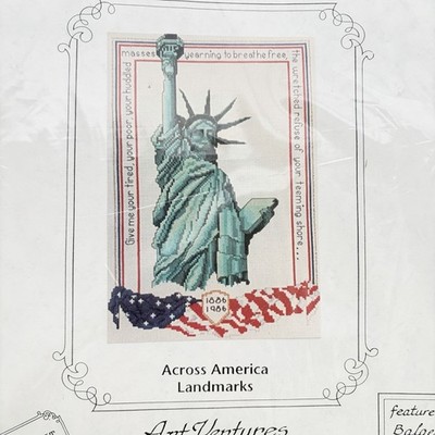 Statue of Liberty Charted Graph for Cross Stitch & Needlepoint Art Ventures NIP