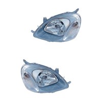 Halogen Scheinwerfer Set Links & Rechts Hauptscheinwerfer H4 FüR Toyota Yaris